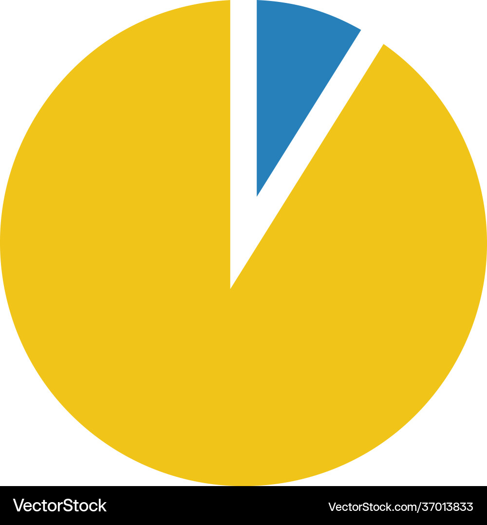Pie chart icon graph diagram symbol for big data Pie chart icon graph diagram symbol for big data vector image
