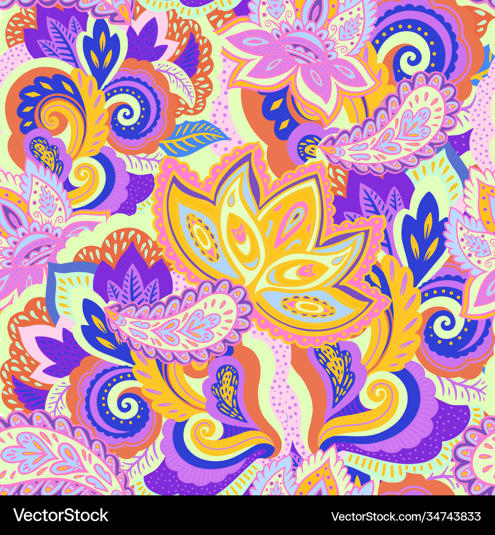 Seamless pattern with complex ornament elements Seamless pattern with complex ornament elements Vector Image