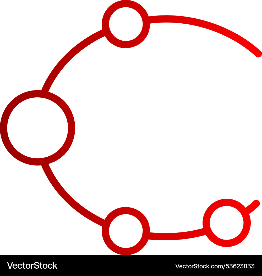 Support line gradient icon Vector Image