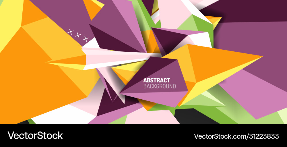 Trendy simple triangle abstract background Vector Image