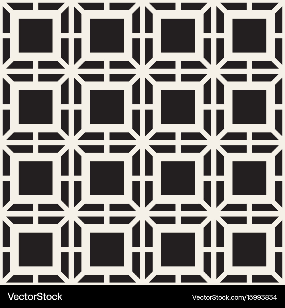 Abstract geometric lines lattice pattern seamless Vector Image