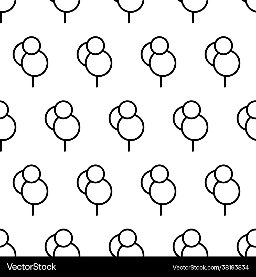 Black and white seamless pattern with tree icon Black and white seamless pattern with tree icon vector image