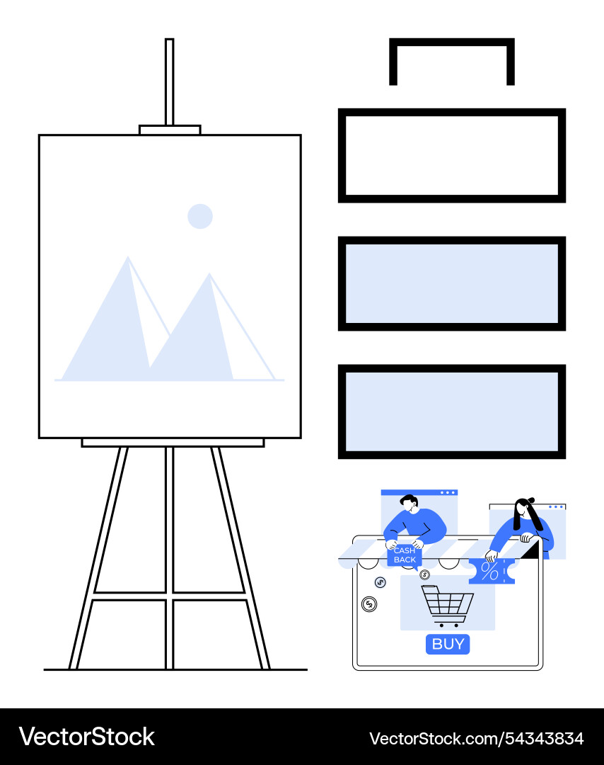 E-commerce dashboard with creative design and data E-commerce dashboard with creative design and data Vector Image