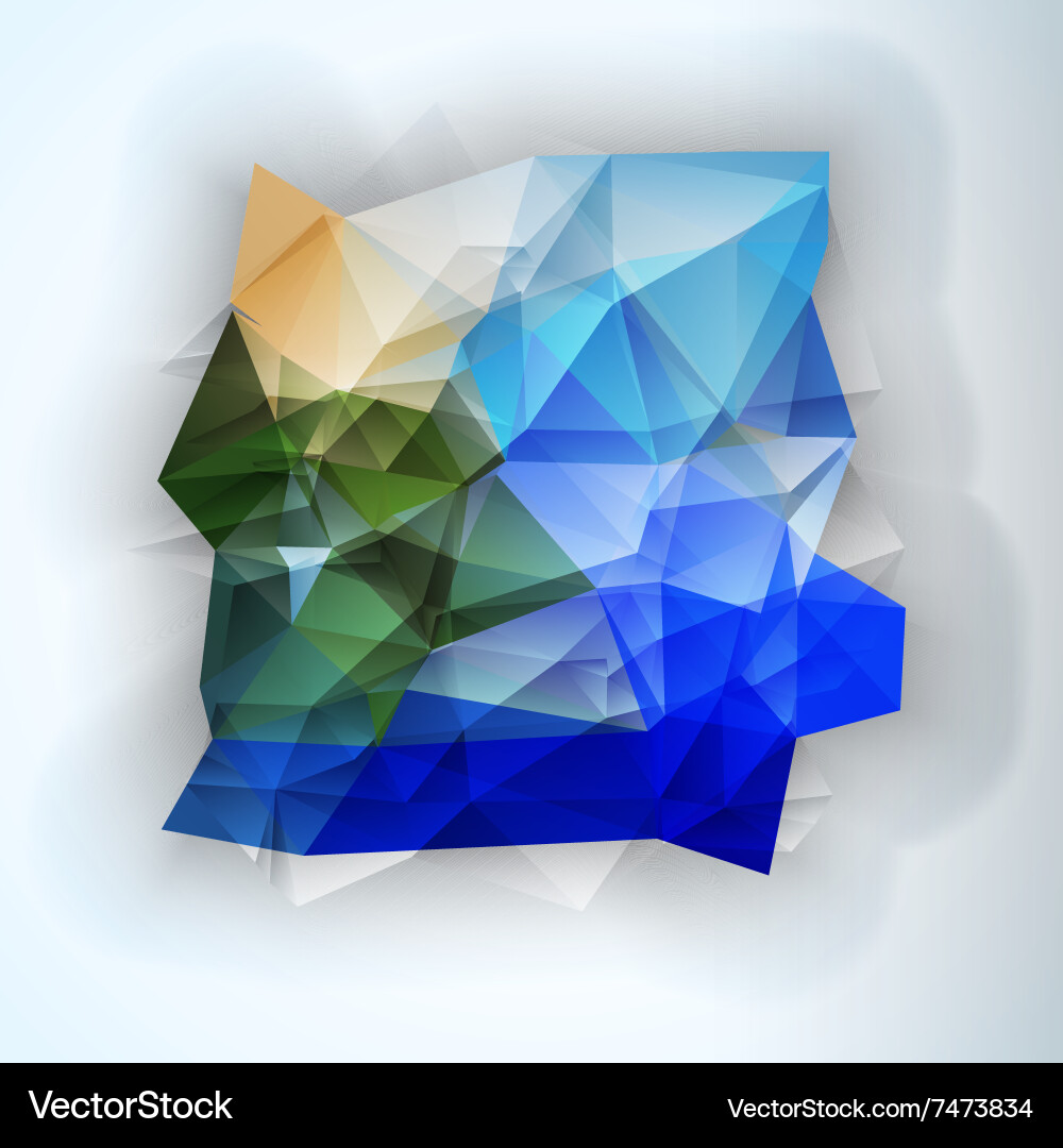 Geometric triangular abstract modern vector image