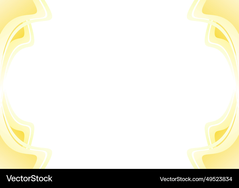 Gradient yellow frame background modern design Vector Image