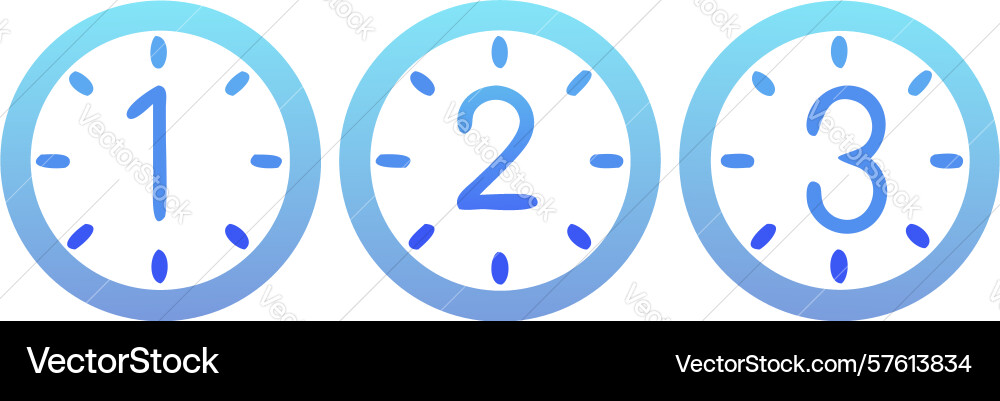 Multiple time zones clocks design generative ai vector image
