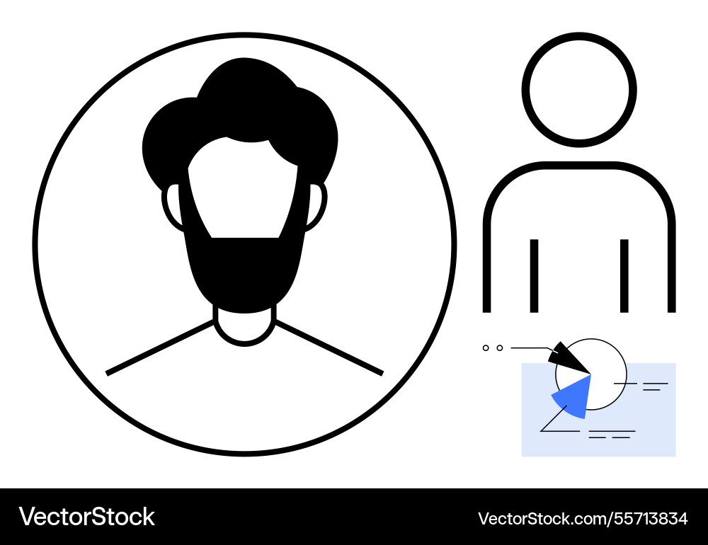 Profile picture in circle generic user icon Profile picture in circle generic user icon vector image