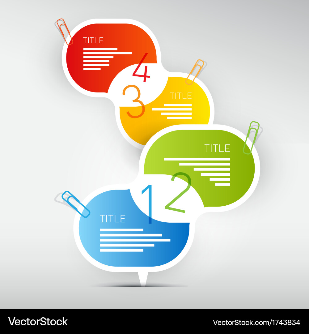 Progress steps for tutorial infographics vector image