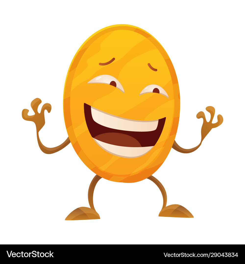 Satisfied coin icon for game apps interface Satisfied coin icon for game apps interface vector image