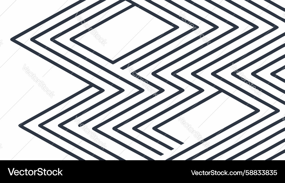 Abstract geometric zigzag line pattern design Vector Image