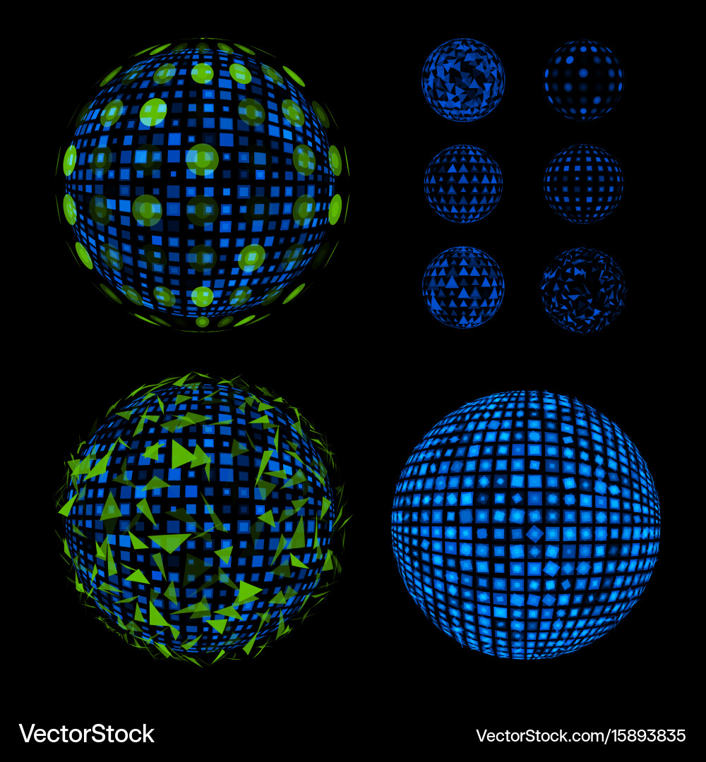 Abstract unusual net with light effects design vector image