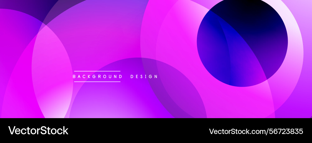 Abstract vibrant design features overlapping Abstract vibrant design features overlapping Vector Image