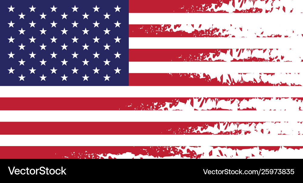 American Flag Icon - Patriotic Stripes Vector Image