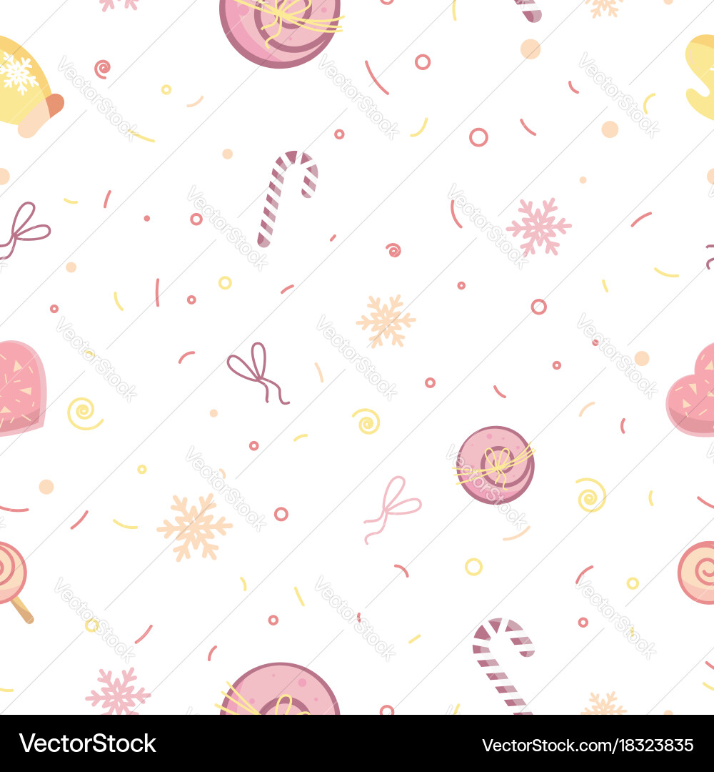 Candy pattern seamless with small triangl Vector Image