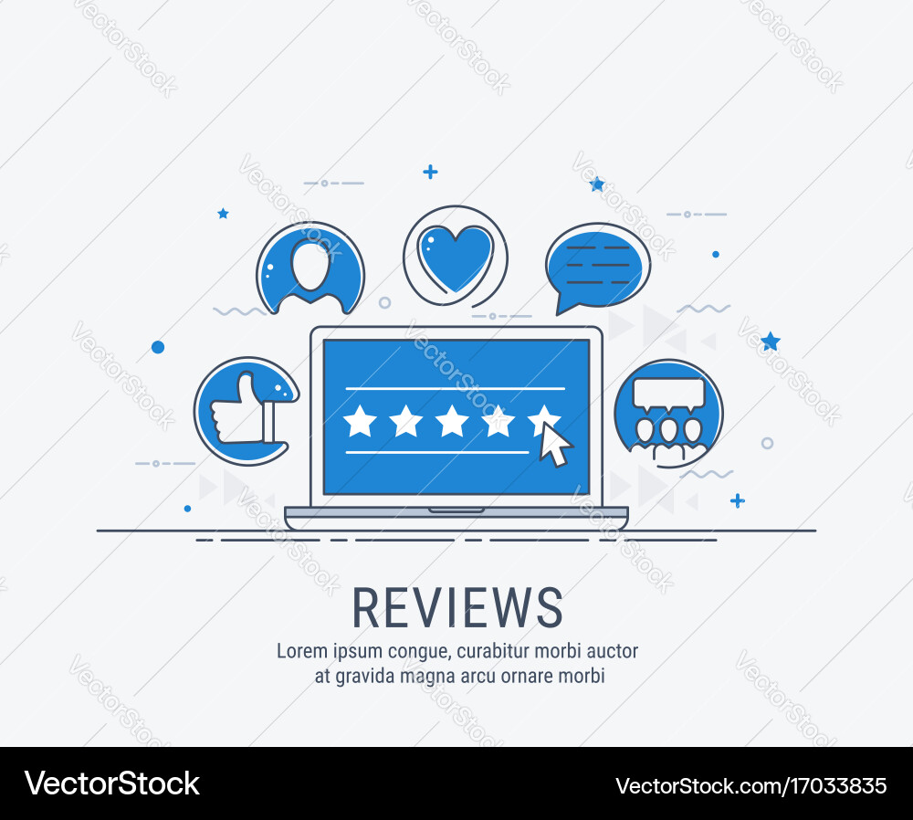 Feedback & Ratings Concept Royalty Free Vector Image