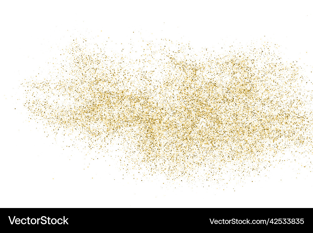 Gold glitter texture Gold glitter texture vector image
