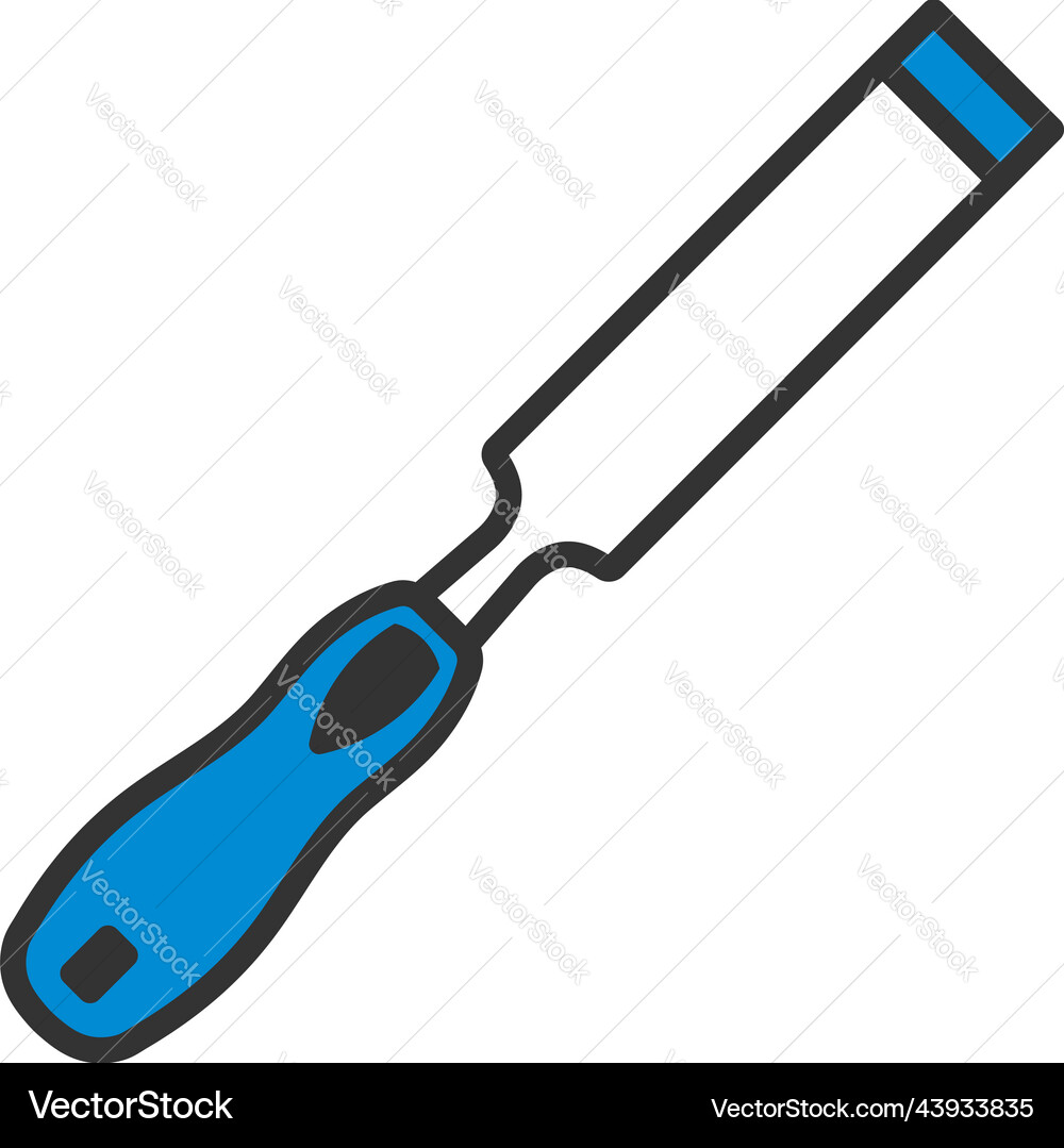 Icon of chisel vector image