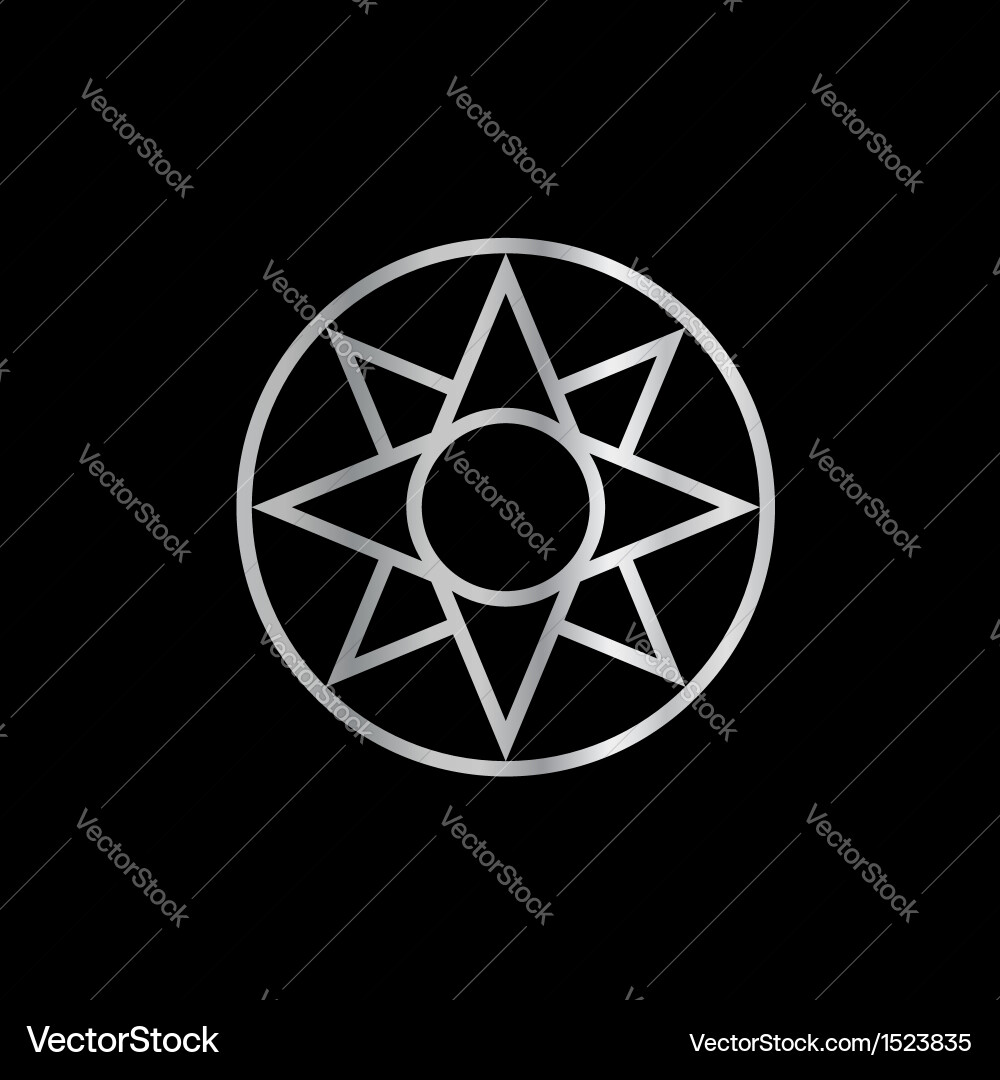 Ishtar star mesopotamian Royalty Free Vector Image