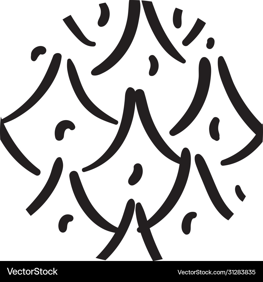 Lines and points organic pattern line style Vector Image