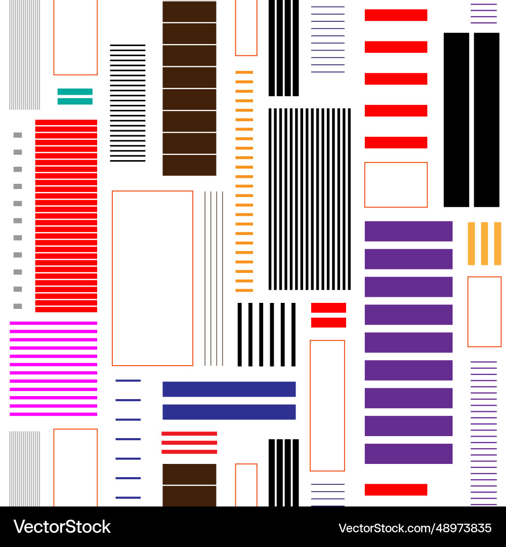 Rectangular forms abstract texture seamless Vector Image