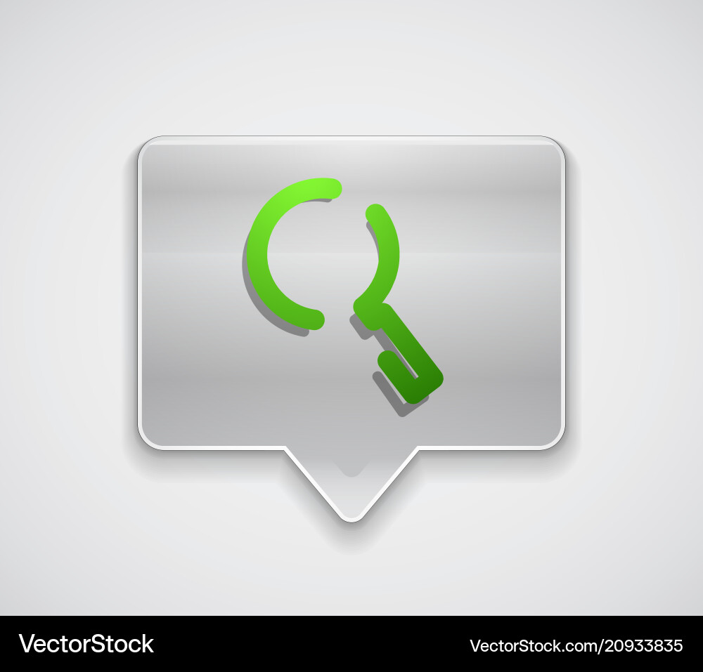 Search magnifier web button magnify icon modern Search magnifier web button magnify icon modern vector image