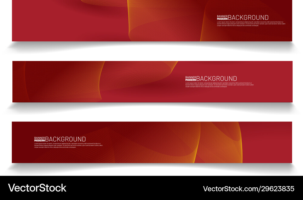 Set abstract banner background design template Set abstract banner background design template vector image