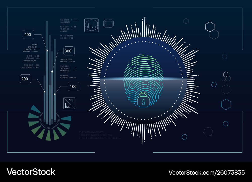 Technology futuristic modern user interface circle vector image