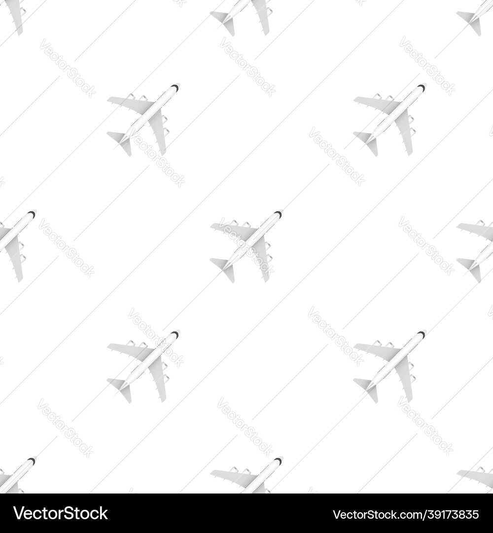 White airplane pattern on a background White airplane pattern on a background vector image