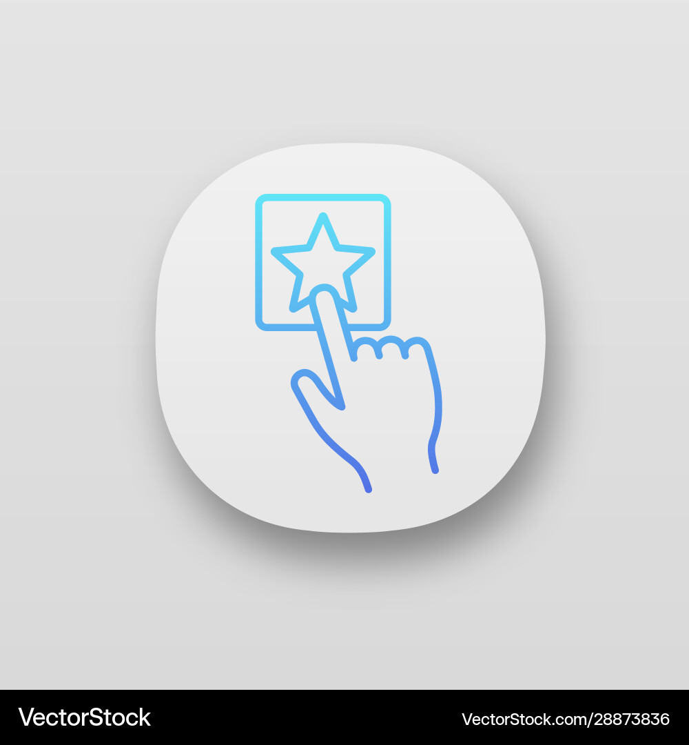 Add to favorite button click app icons set Add to favorite button click app icons set vector image