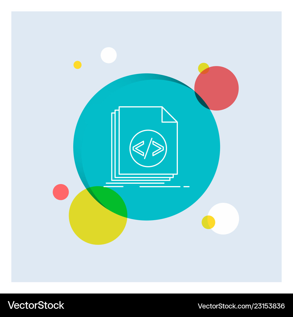 Code Codierung Datei Programmierskript weiße Linie Code Codierung Datei Programmierskript weiße Linie vektorbild