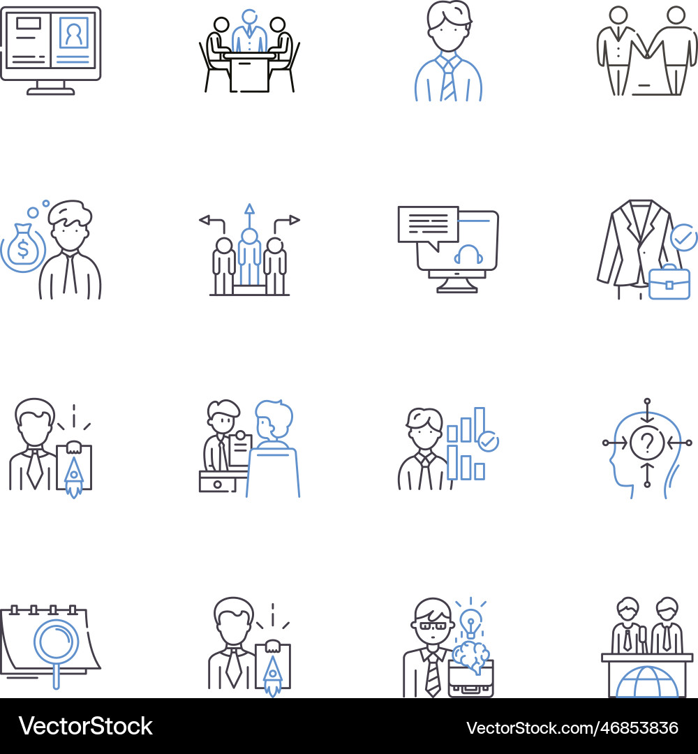 Daily routine line icons collection wakeup Daily routine line icons collection wakeup vector image