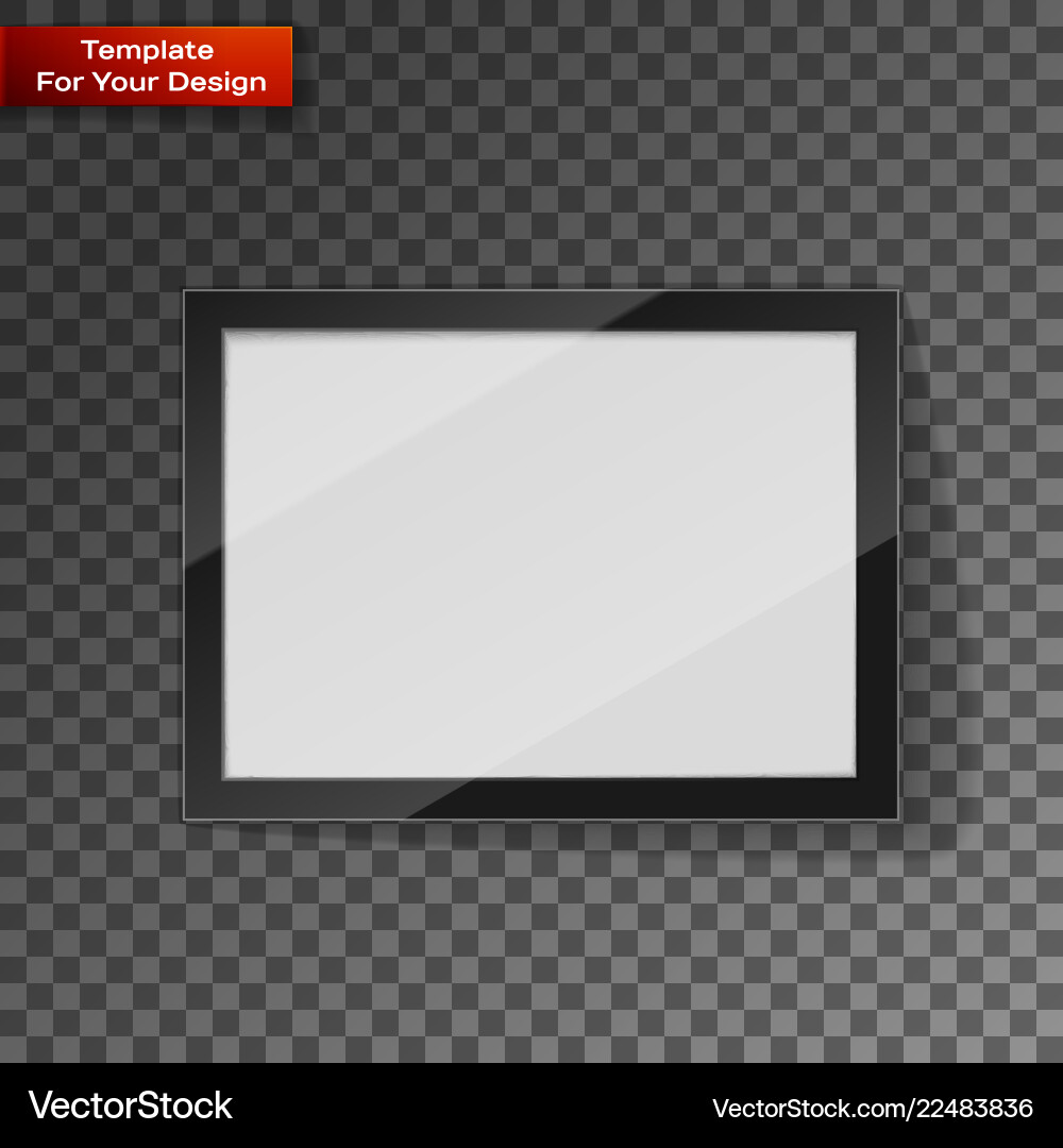 Digital frame on transparent background Digital frame on transparent background vector image