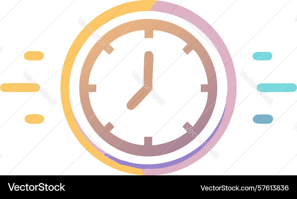 Fast forward clock icon design generative ai vector image