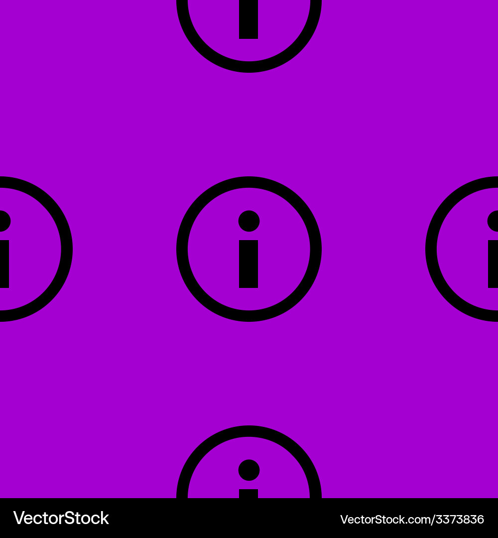 Info web icon flat design seamless pattern Vector Image