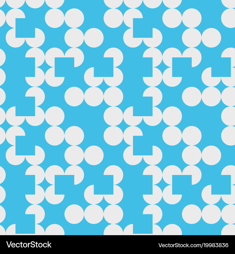 Irregular circle grid seamless pattern Vector Image