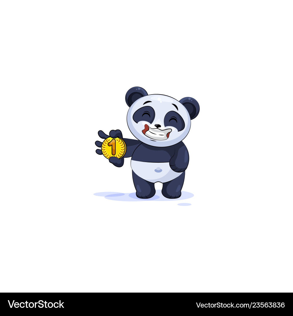 Panda business cryptocurrency coin – Royalty-Free Vector | VectorStock