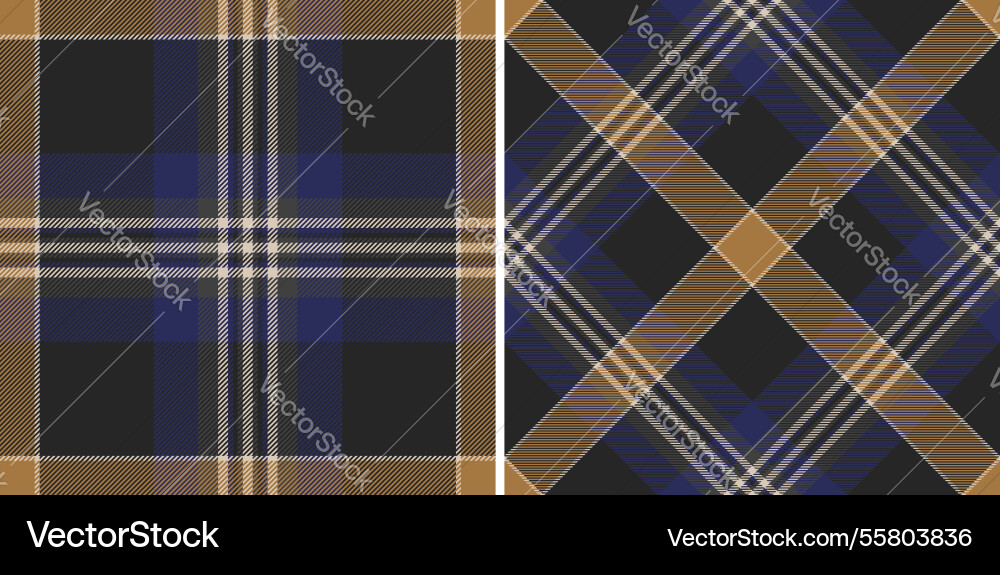 Plaid background textile of texture pattern check vector image