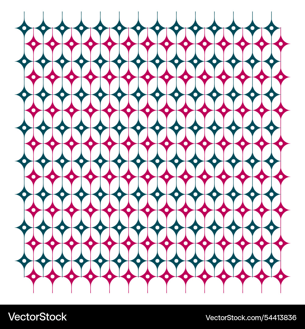 Repeat print pattern white and green background Vector Image