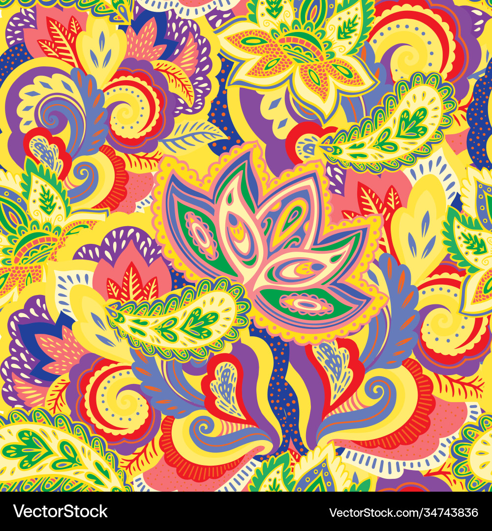 Seamless pattern with complex ornament elements Seamless pattern with complex ornament elements Vector Image