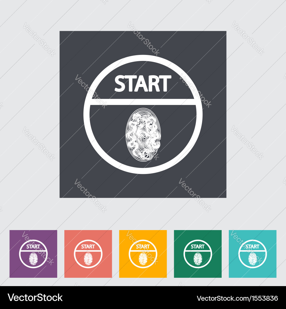 Start stop button Vector Image
