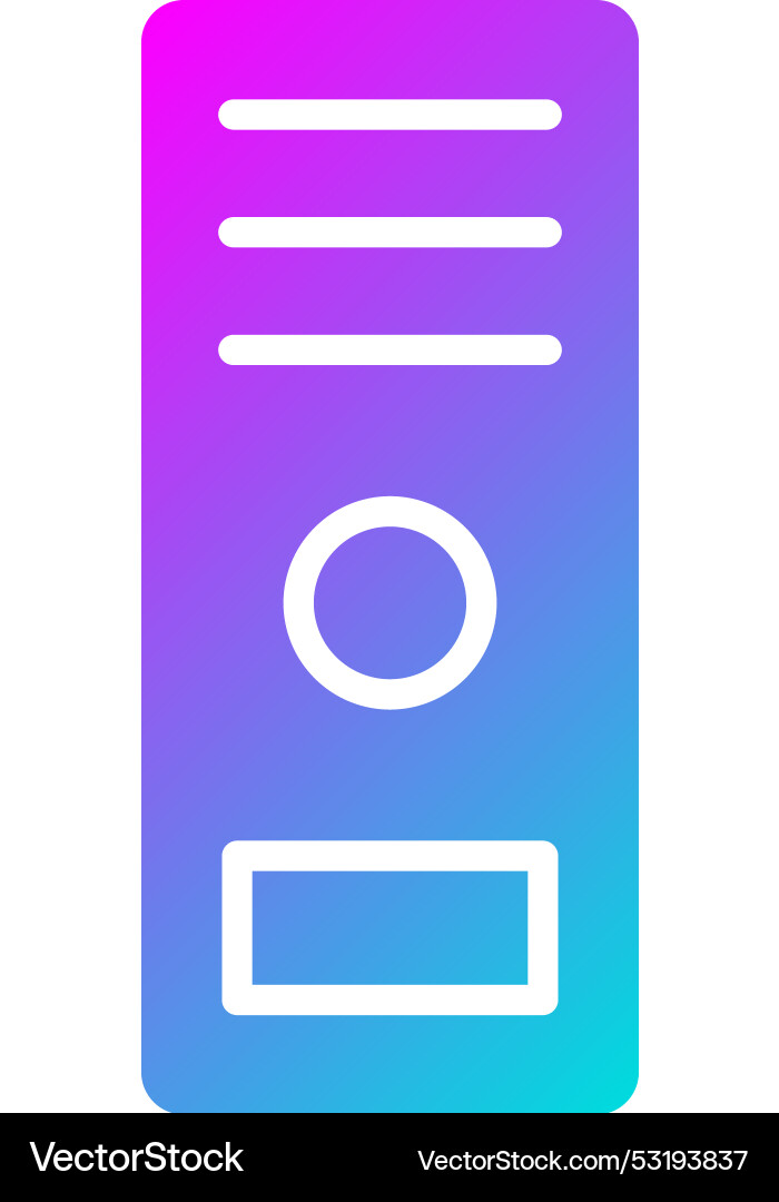 Computer case icon design Vector Image