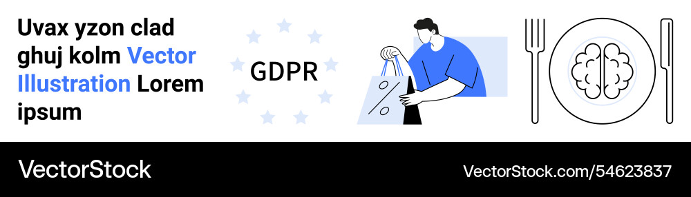 Elements of gdpr data security Elements of gdpr data security Vector Image