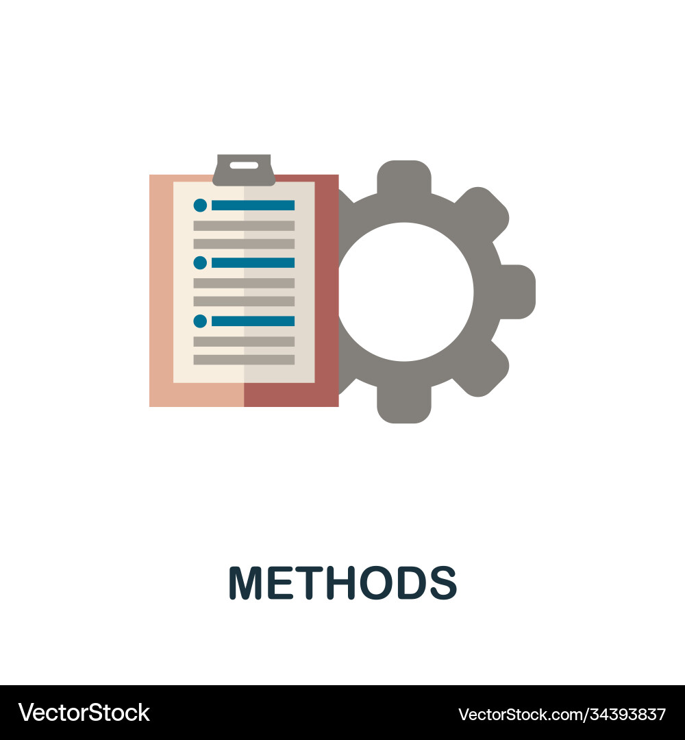 Methods icon simple element from business growth Vector Image