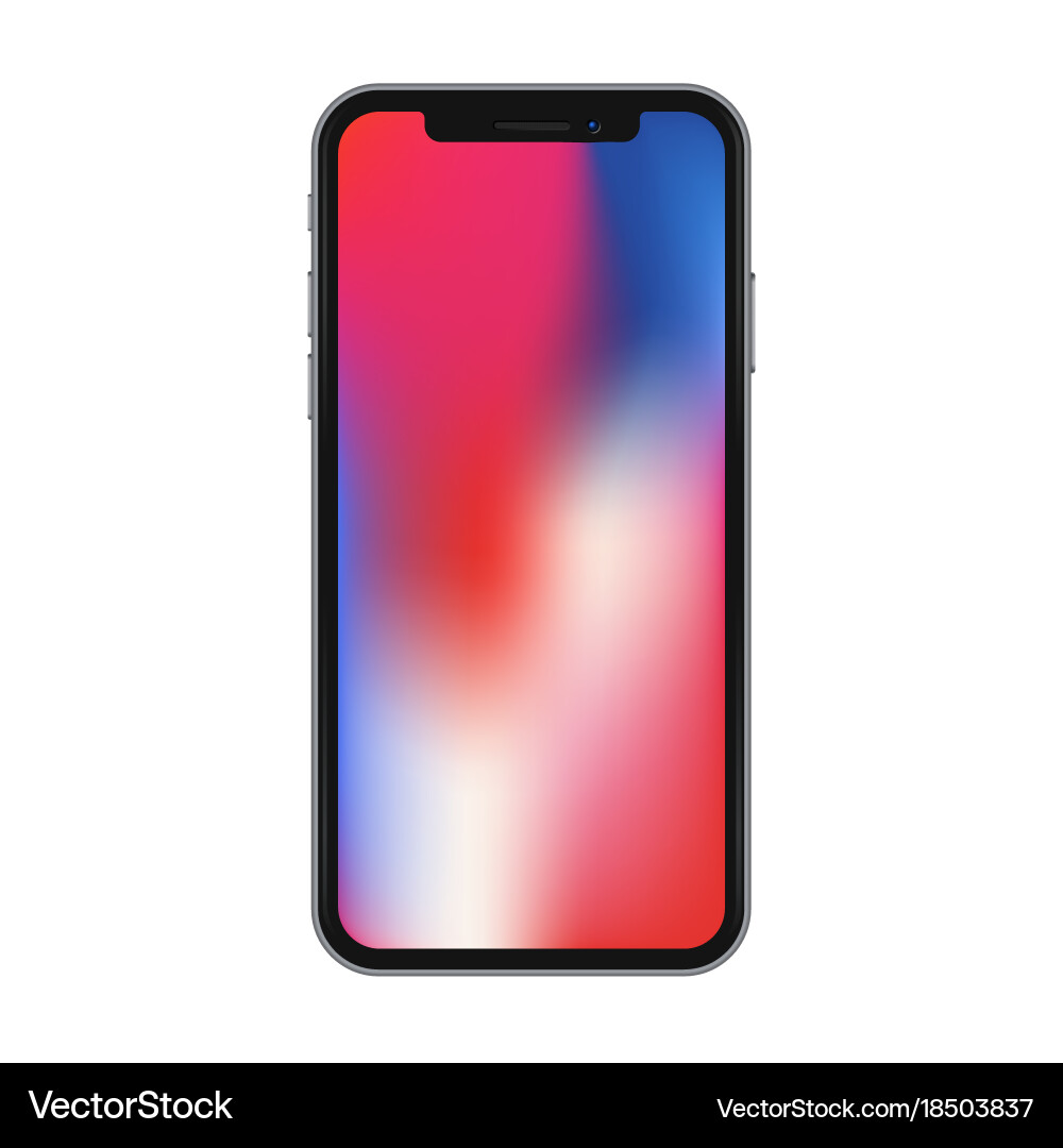 Phone Screen Mockup - Gradient Display Vector Image