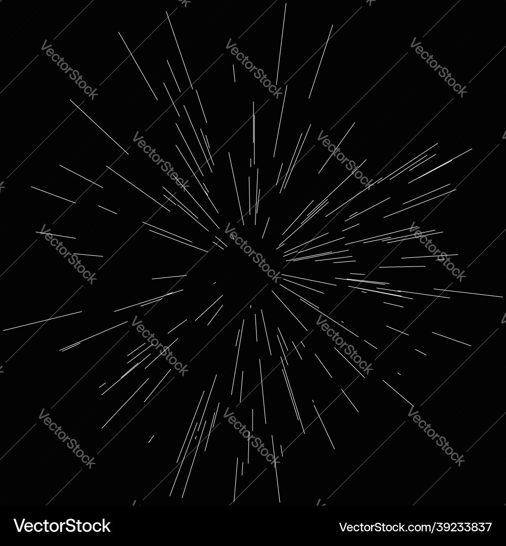 Radial radiating dynamic rays beams lines Vector Image