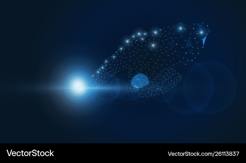 Robotic Touch Interface vector image