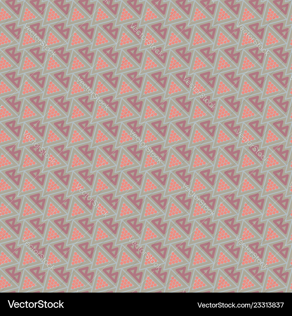 Seamless geometric pattern with triangles vector image