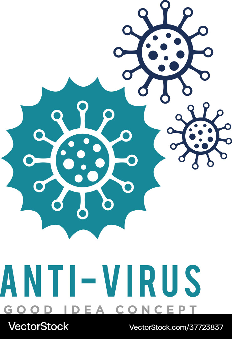 Virus logo icon design Virus logo icon design Vector Image