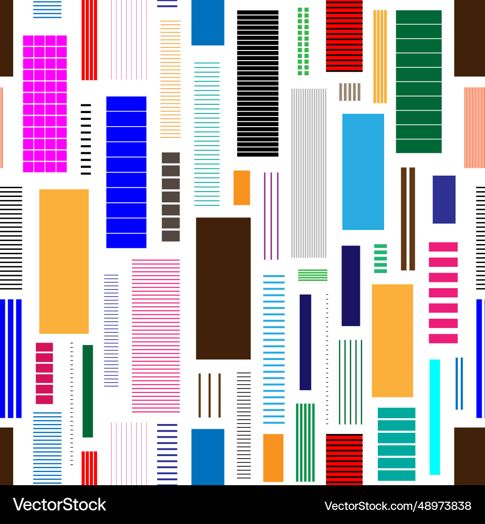 Rectangular forms abstract texture seamless Vector Image