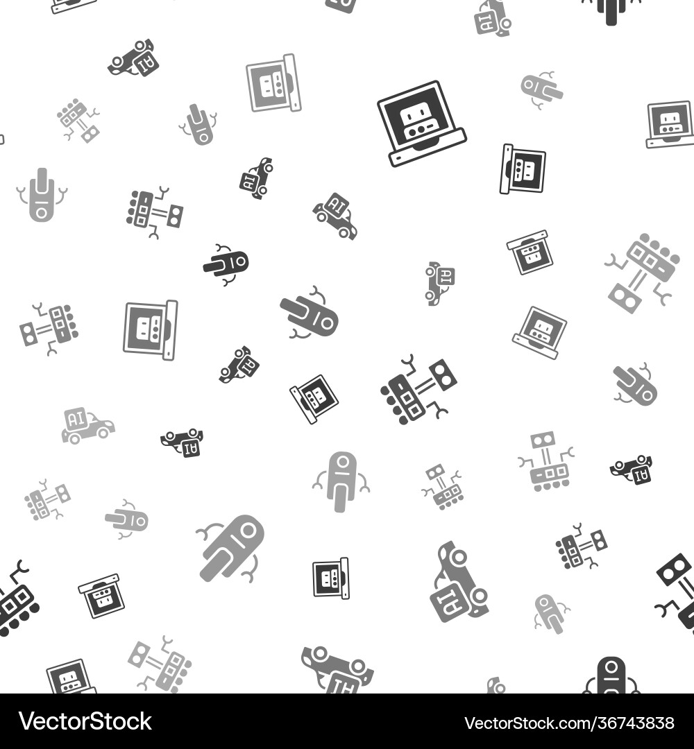 Set creating robot autonomous smart car Set creating robot autonomous smart car Vector Image